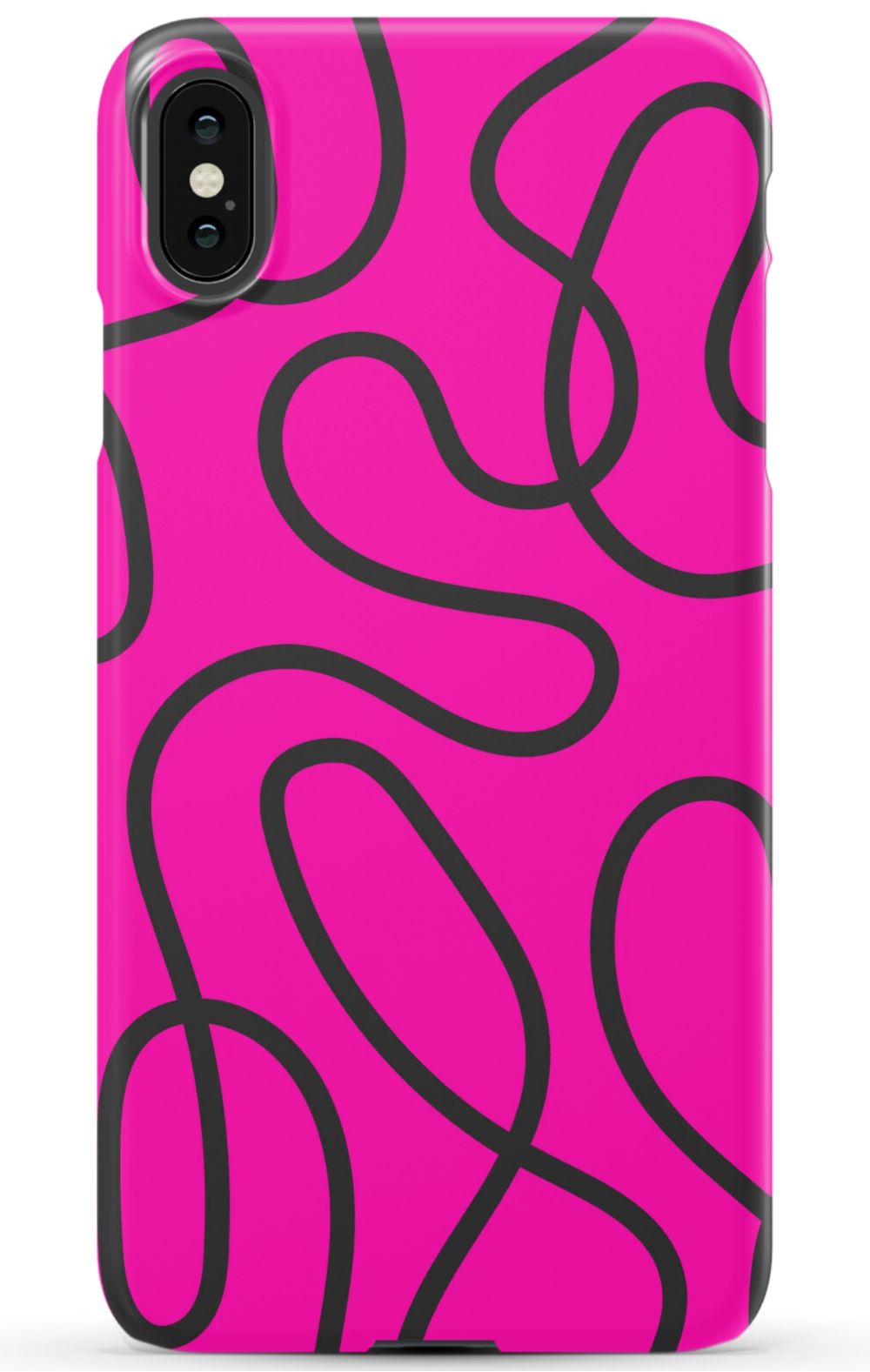 Pink Abstract Squiggles Phone Case - B7Cases