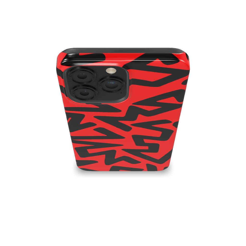 Red Abstract Shapes Phone Case - B7Cases