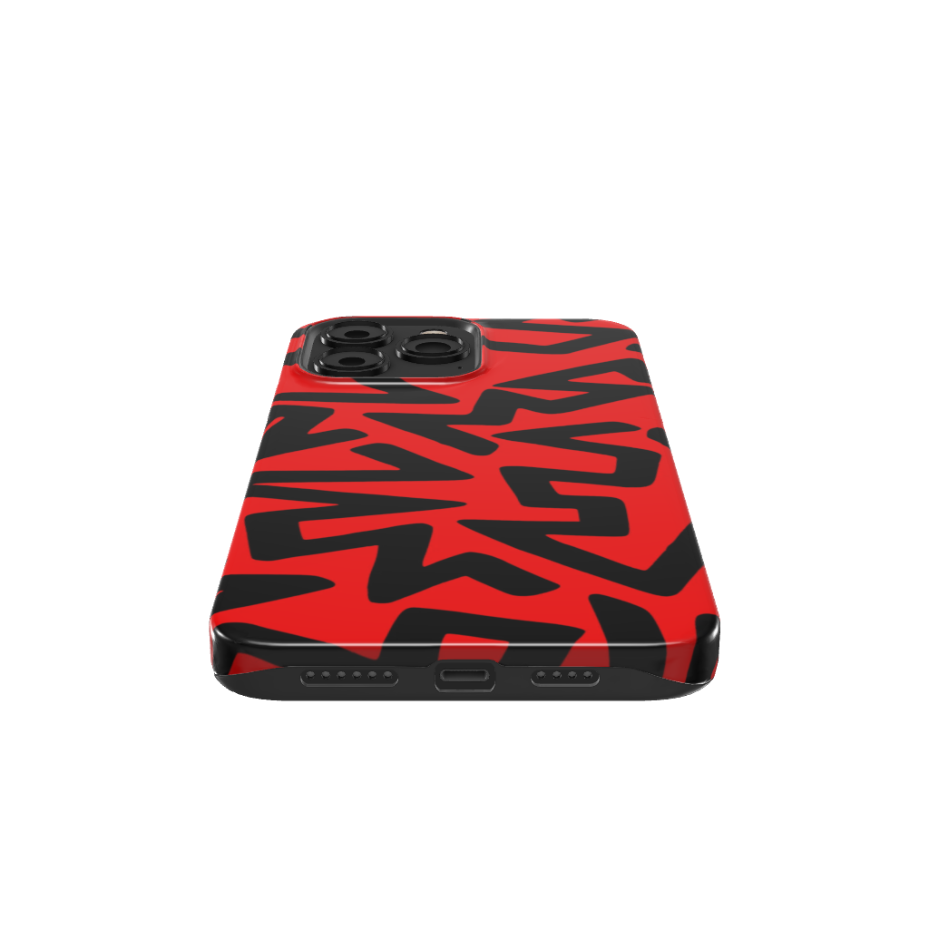 Red Abstract Shapes Phone Case - B7Cases