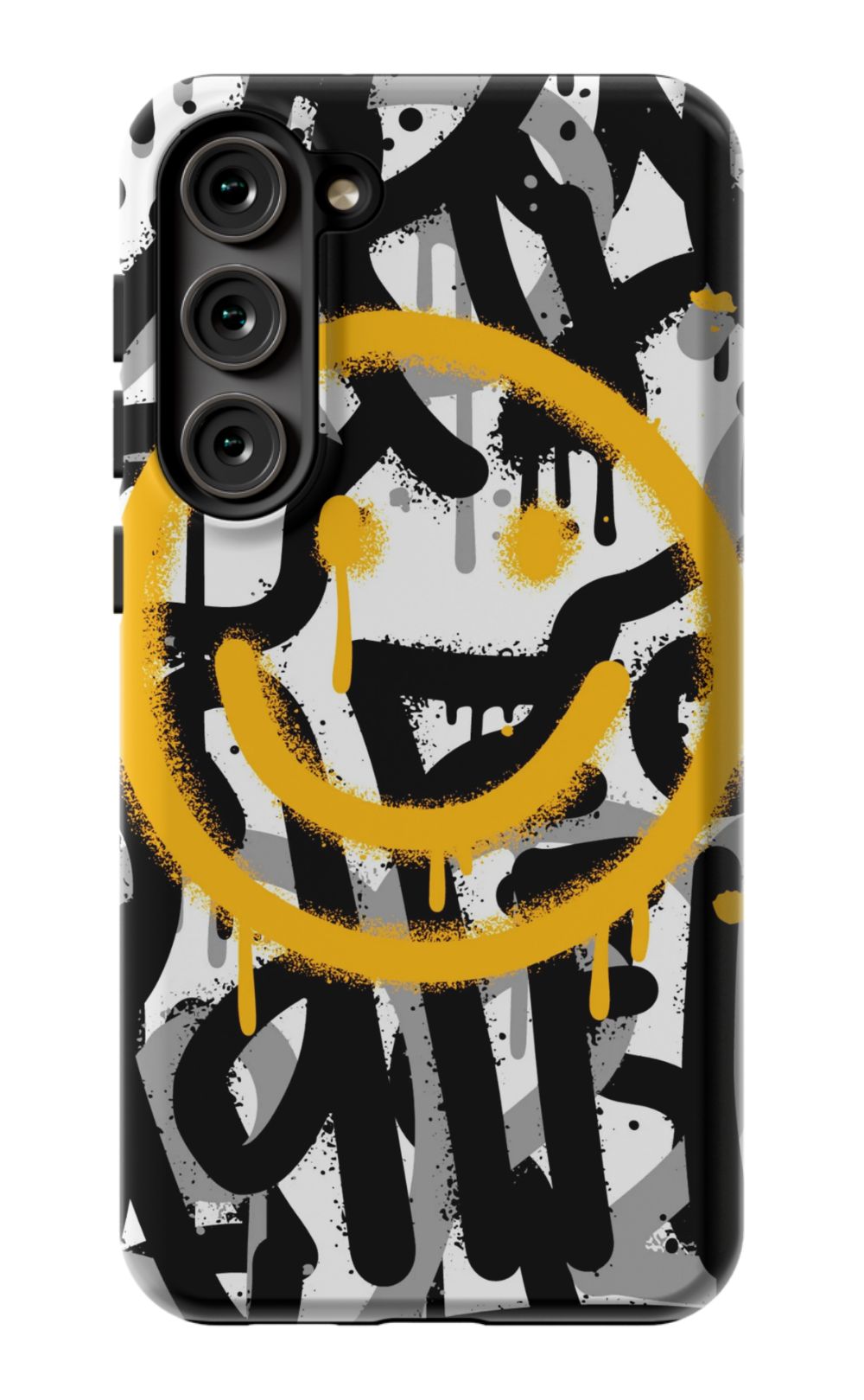 Sprayed Smiley Graffiti Phone Case - B7Cases