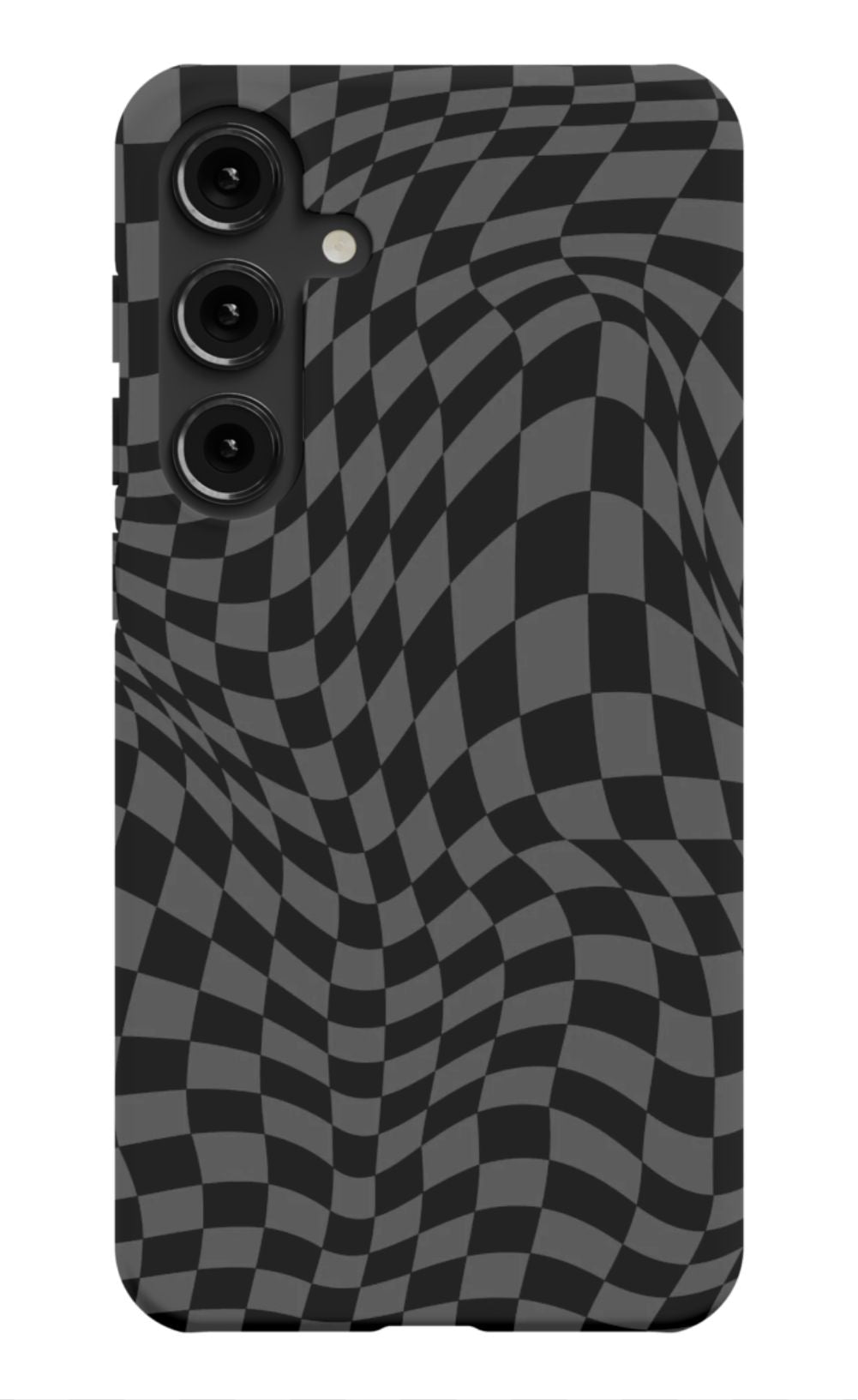 Gray Distorted Checkered Phone Case - B7Cases