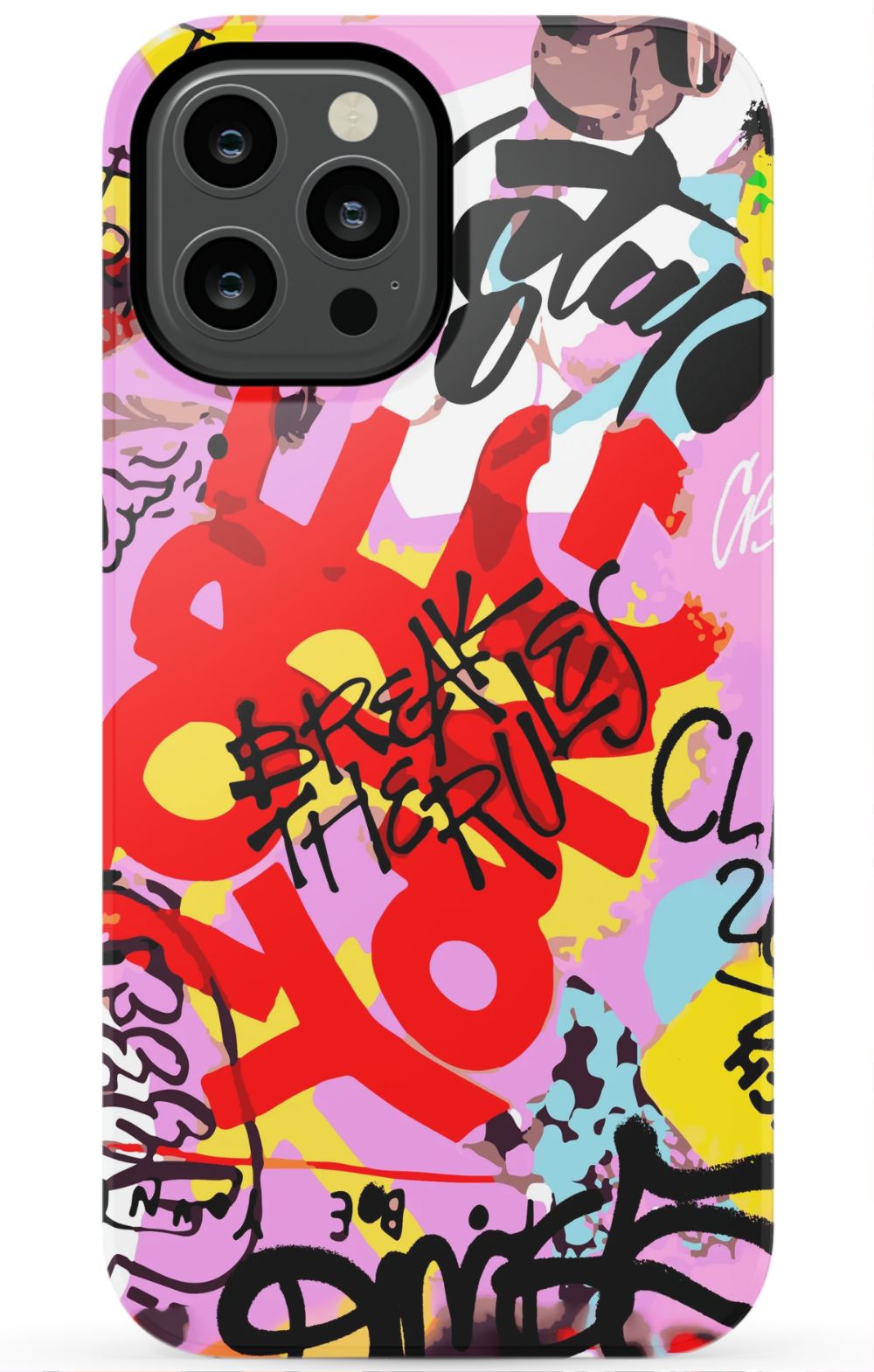 Break The Rules Graffiti Phone Case - B7Cases