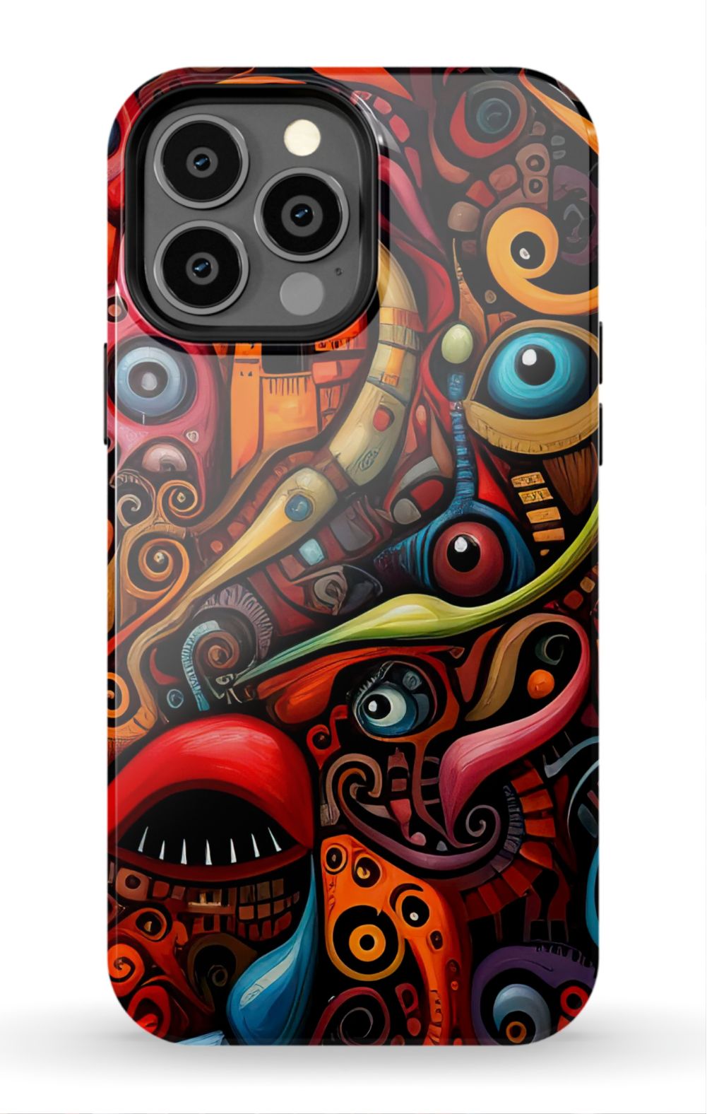 Psychedelic Eyes Graffiti Phone Case - B7Cases