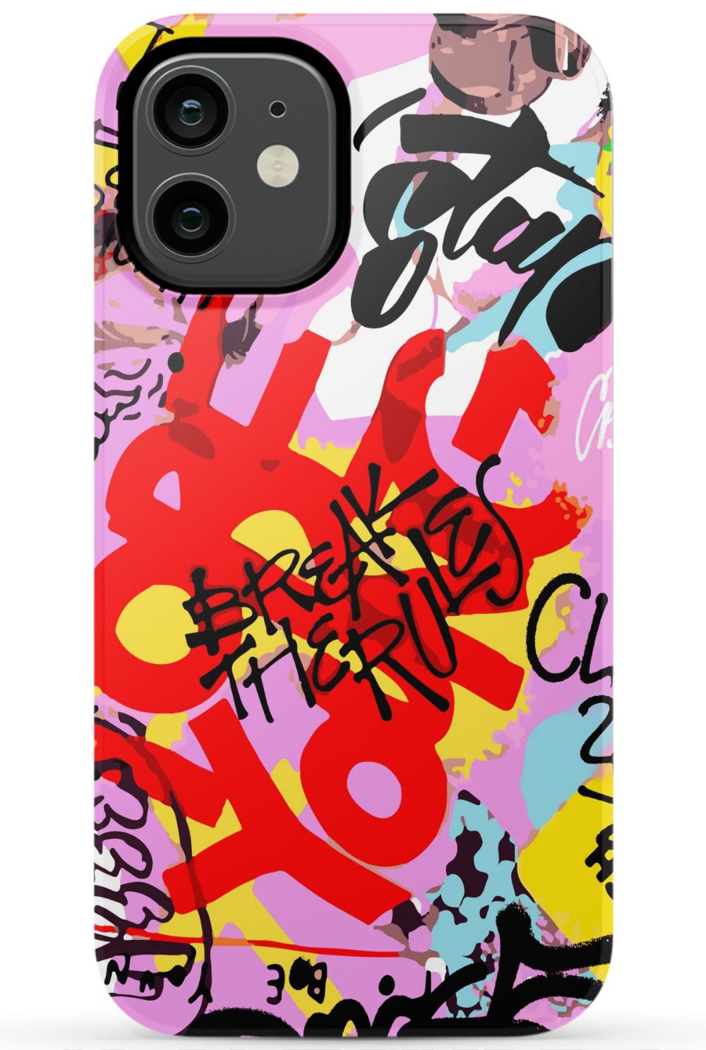 Break The Rules Graffiti Phone Case - B7Cases