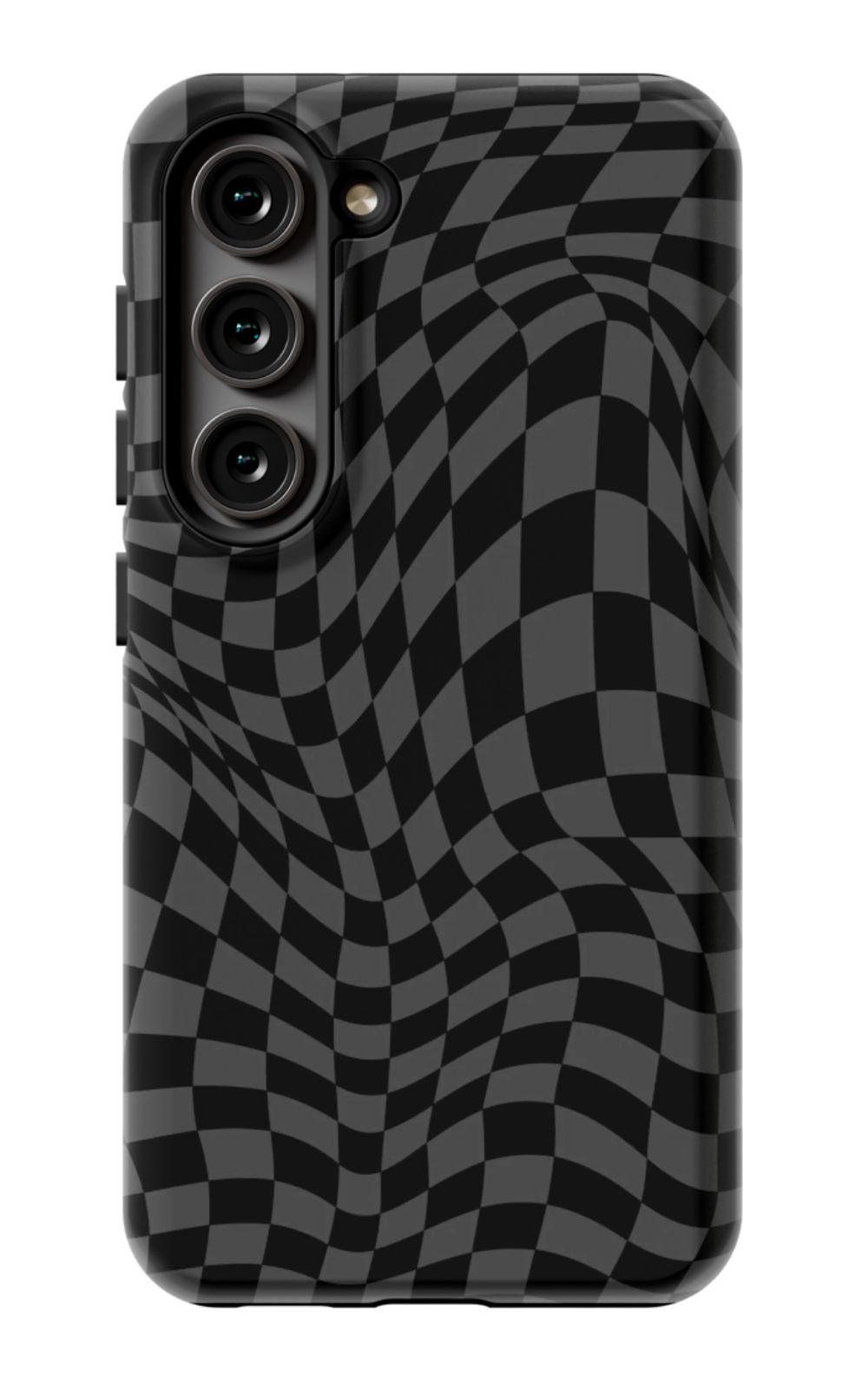 Gray Distorted Checkered Phone Case - B7Cases