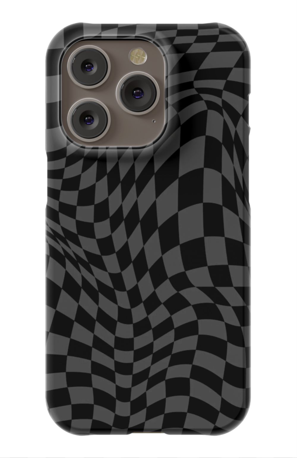 Gray Distorted Checkered Phone Case - B7Cases
