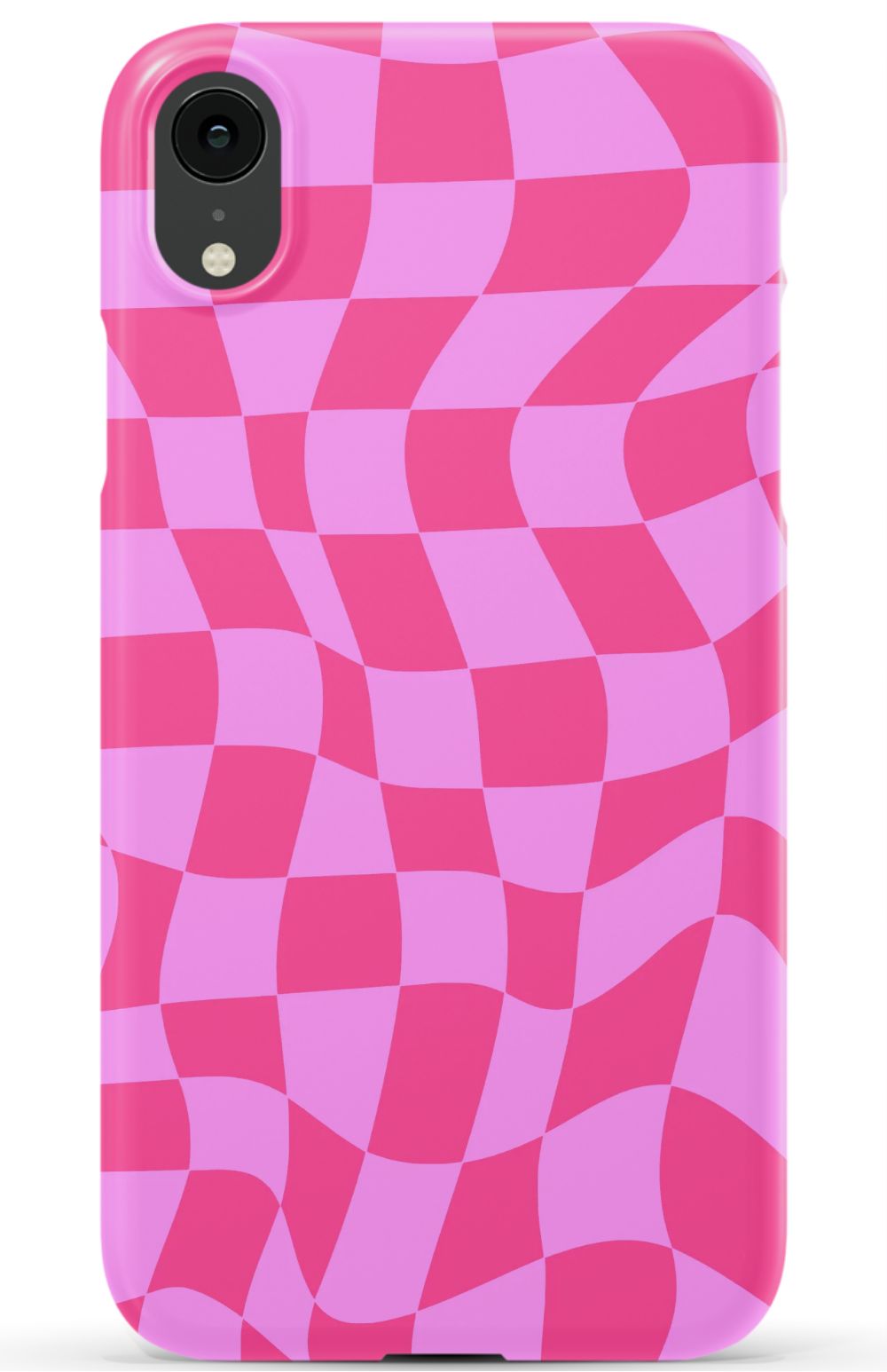Pink Distorted Checkered Phone Case - B7Cases