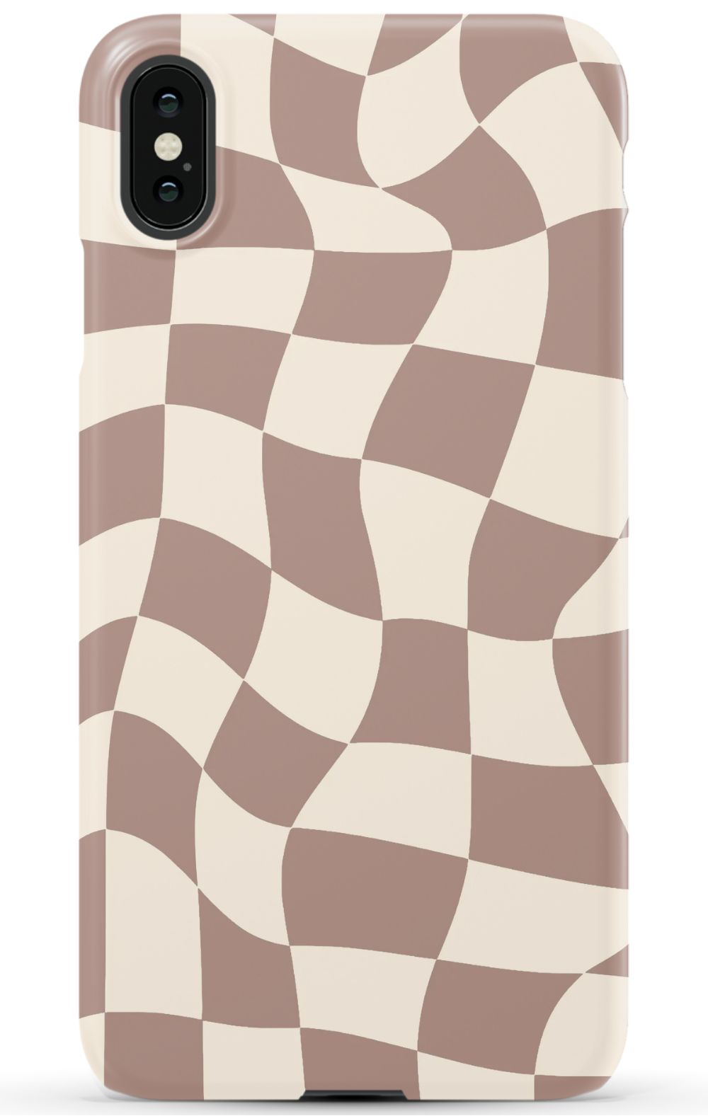 Light Brown Checkered Phone Case - B7Cases