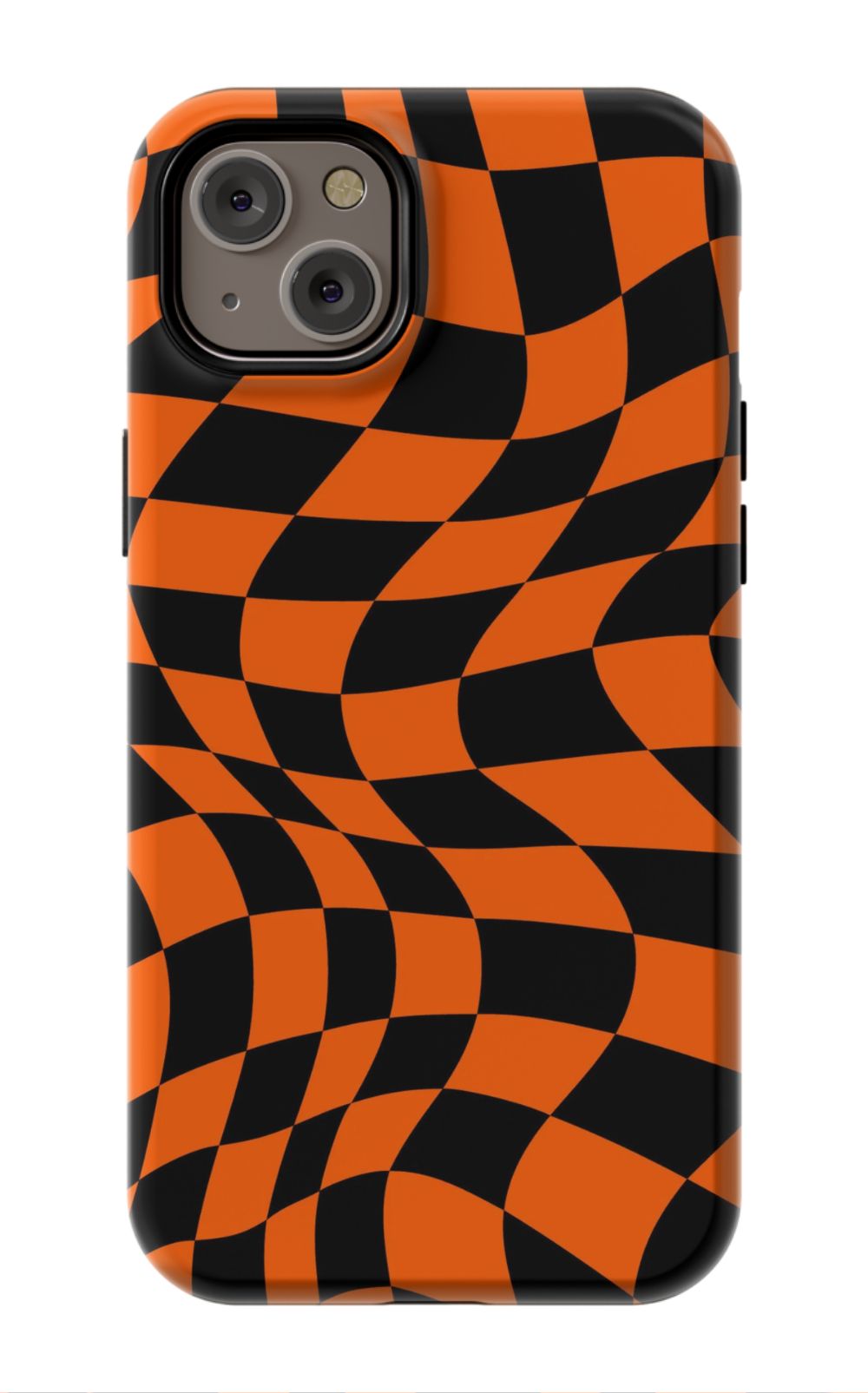 Orange Black Checkered Phone Case - B7Cases