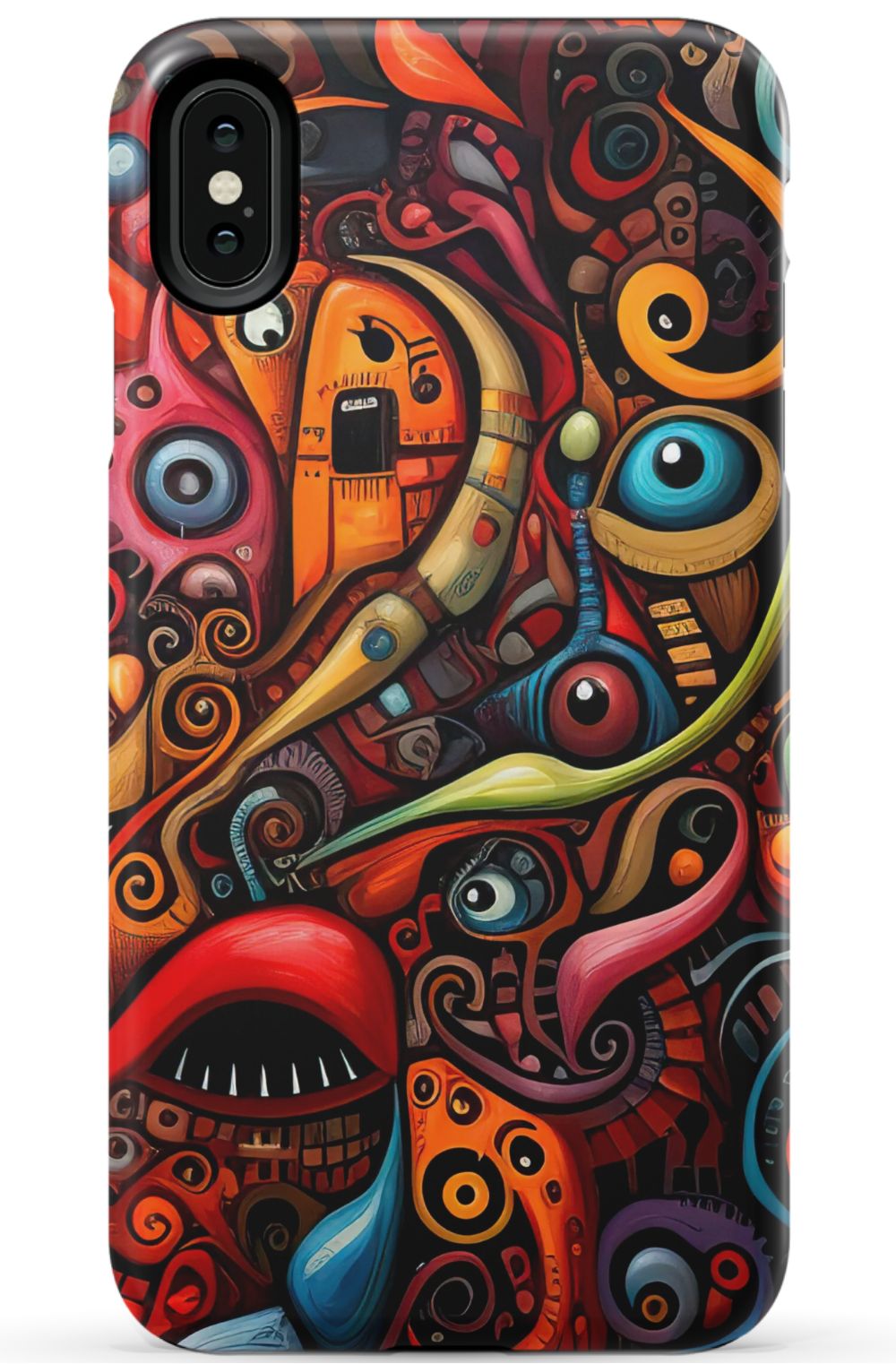 Psychedelic Eyes Graffiti Phone Case - B7Cases