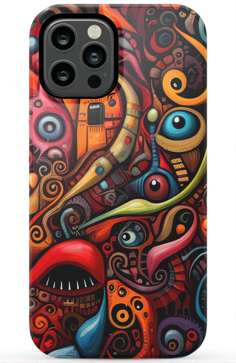 Psychedelic Eyes Graffiti Phone Case - B7Cases