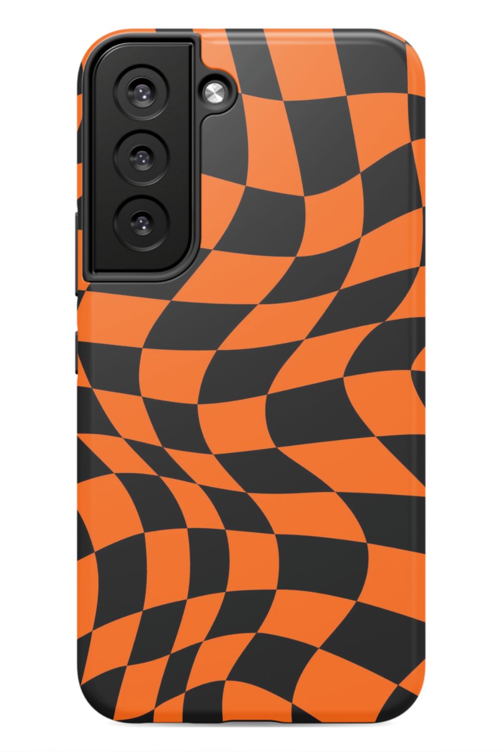 Orange Black Checkered Phone Case - B7Cases