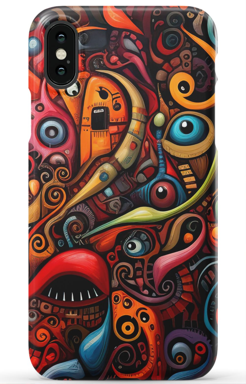 Psychedelic Eyes Graffiti Phone Case - B7Cases