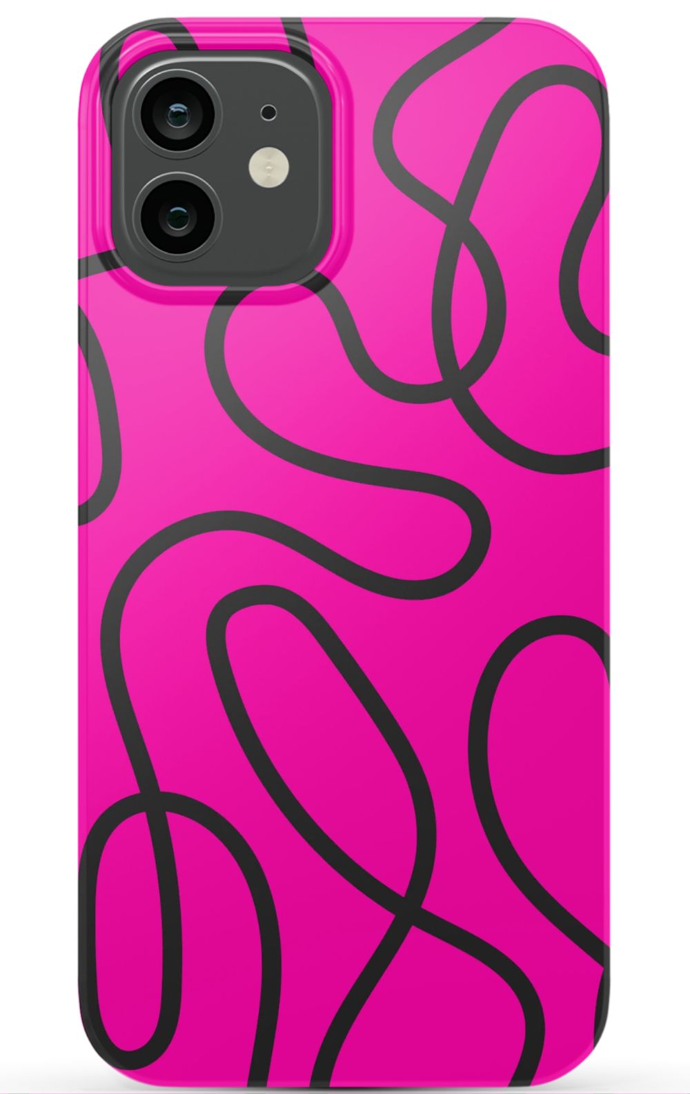 Pink Abstract Squiggles Phone Case - B7Cases
