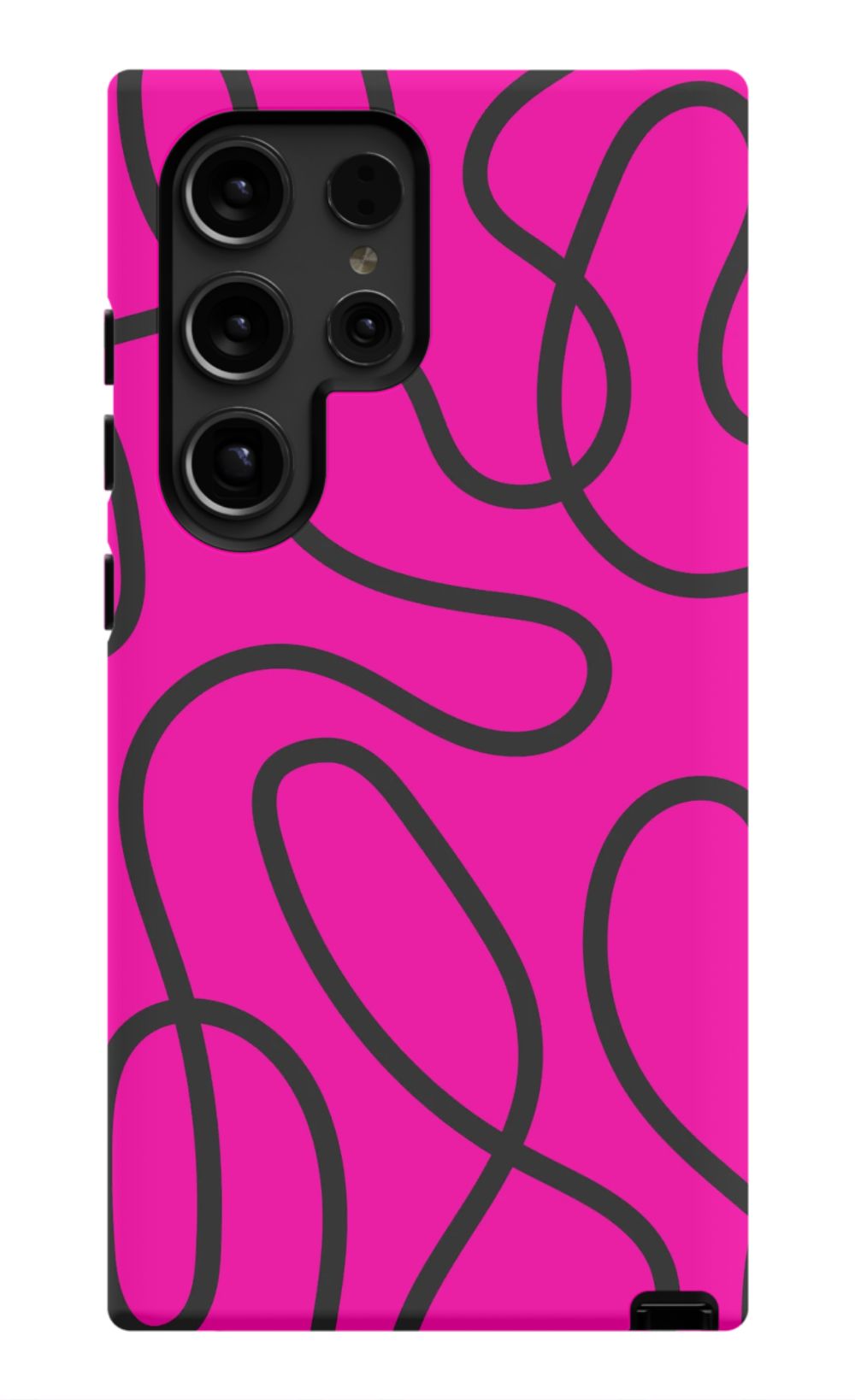 Pink Abstract Squiggles Phone Case - B7Cases