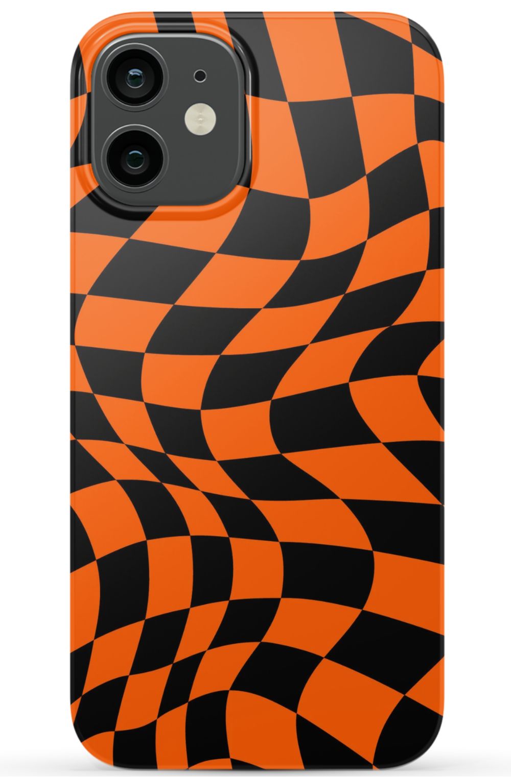 Orange Black Checkered Phone Case - B7Cases