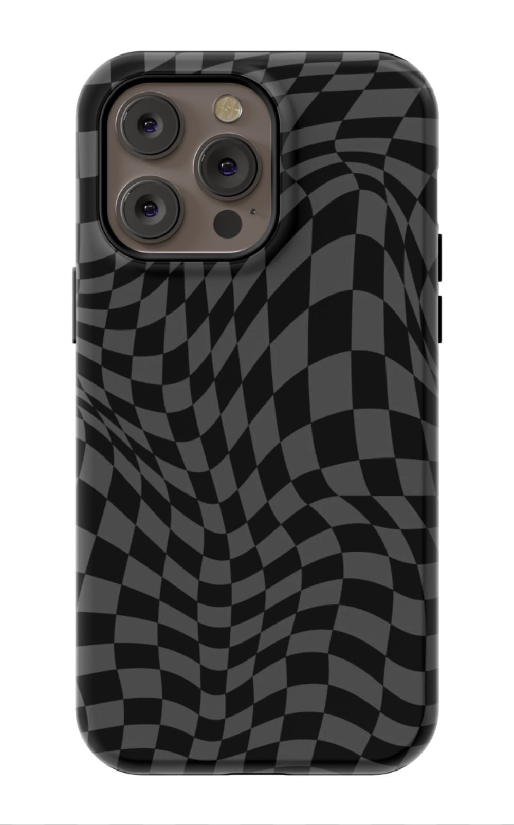 Gray Distorted Checkered Phone Case - B7Cases