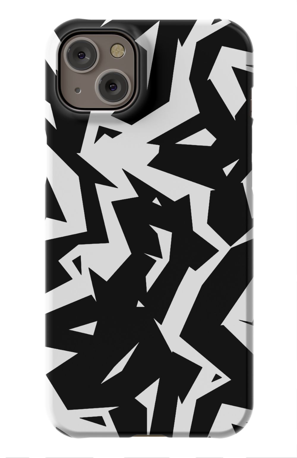 Black White Fragments Phone Case - B7Cases
