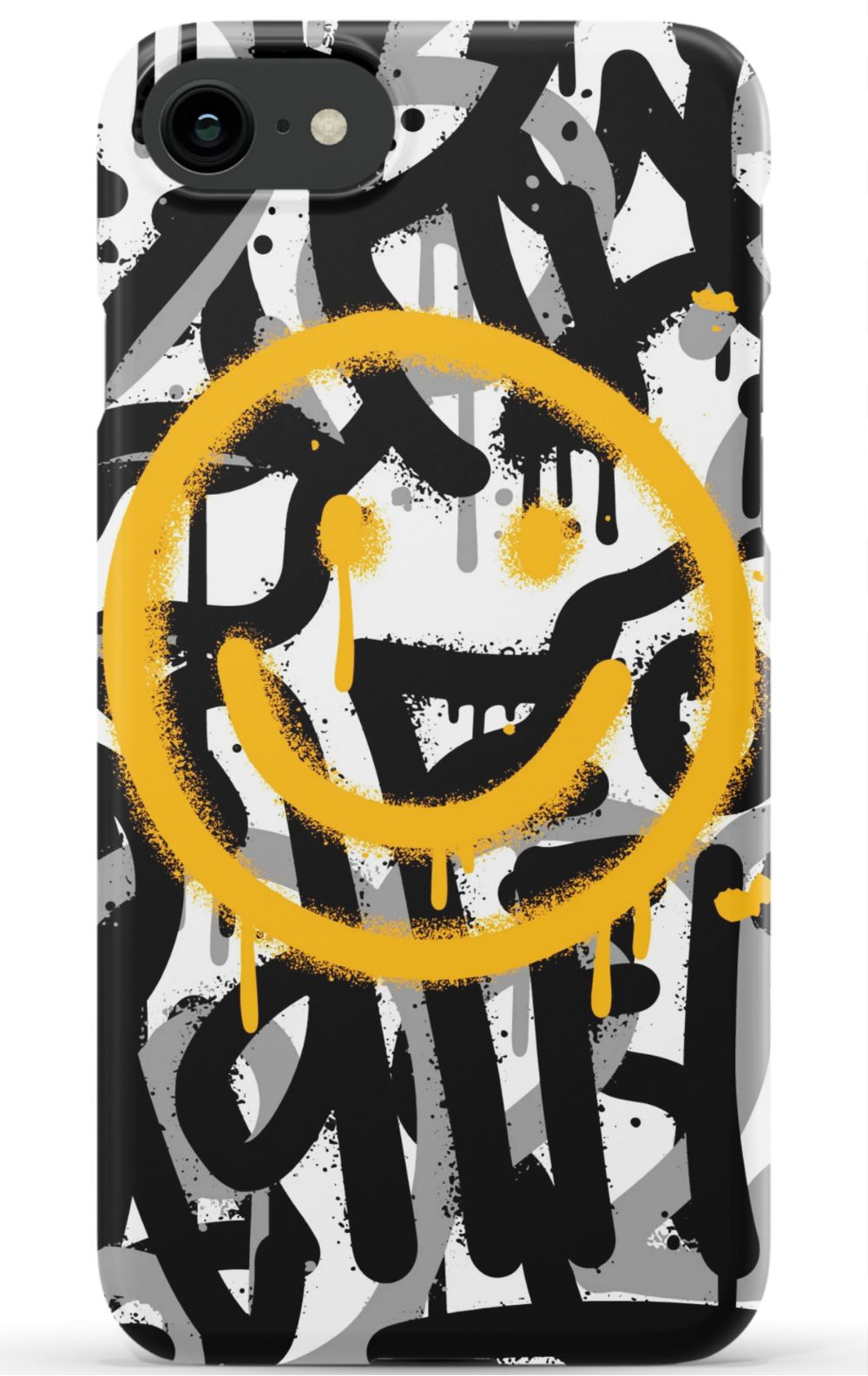 Sprayed Smiley Graffiti Phone Case - B7Cases