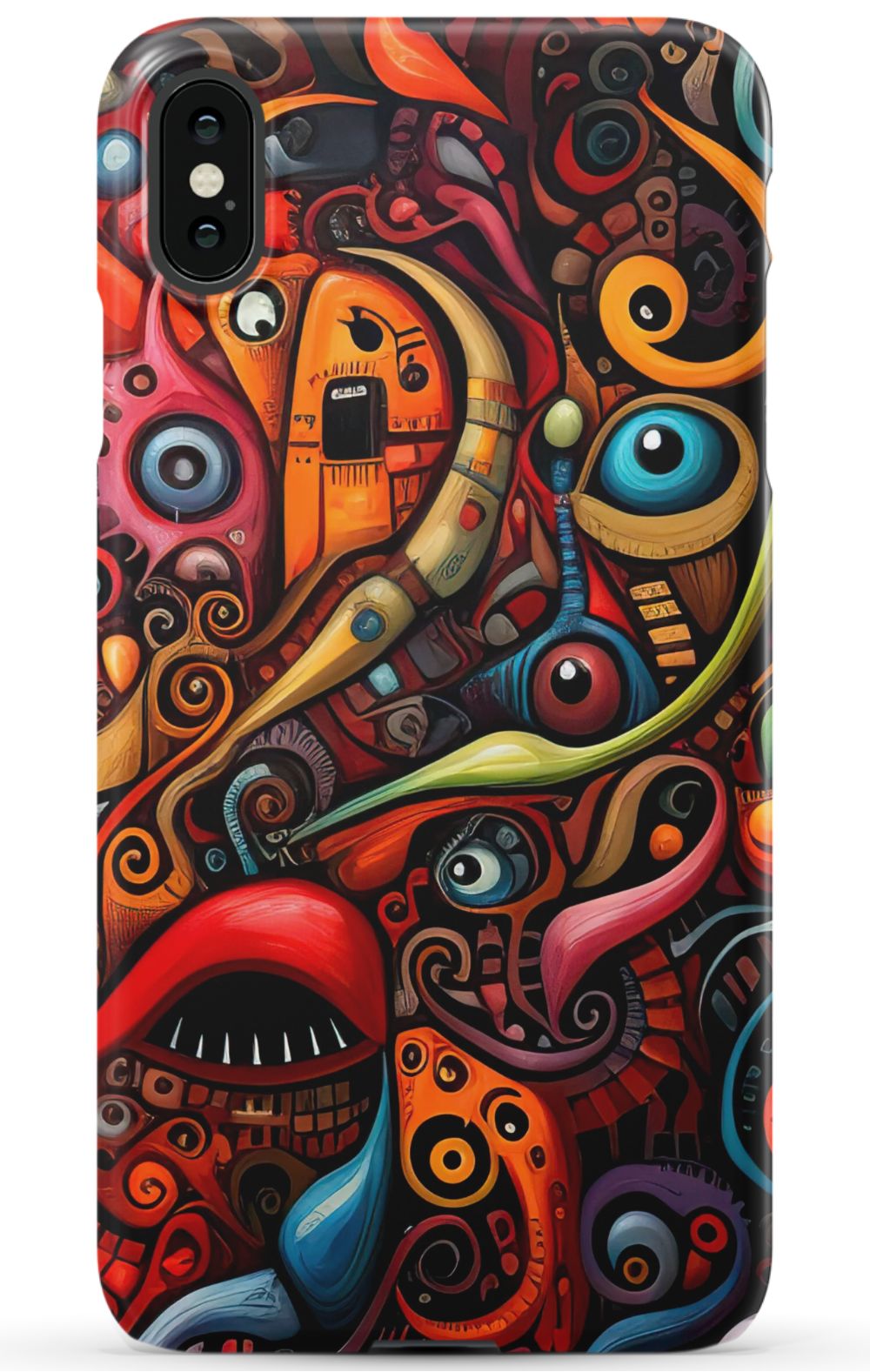 Psychedelic Eyes Graffiti Phone Case - B7Cases