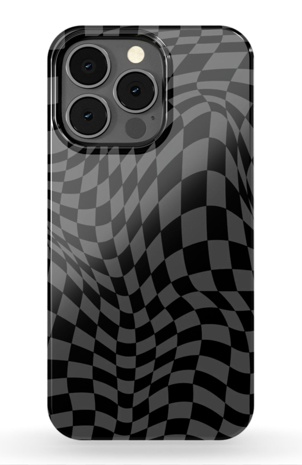 Gray Distorted Checkered Phone Case - B7Cases
