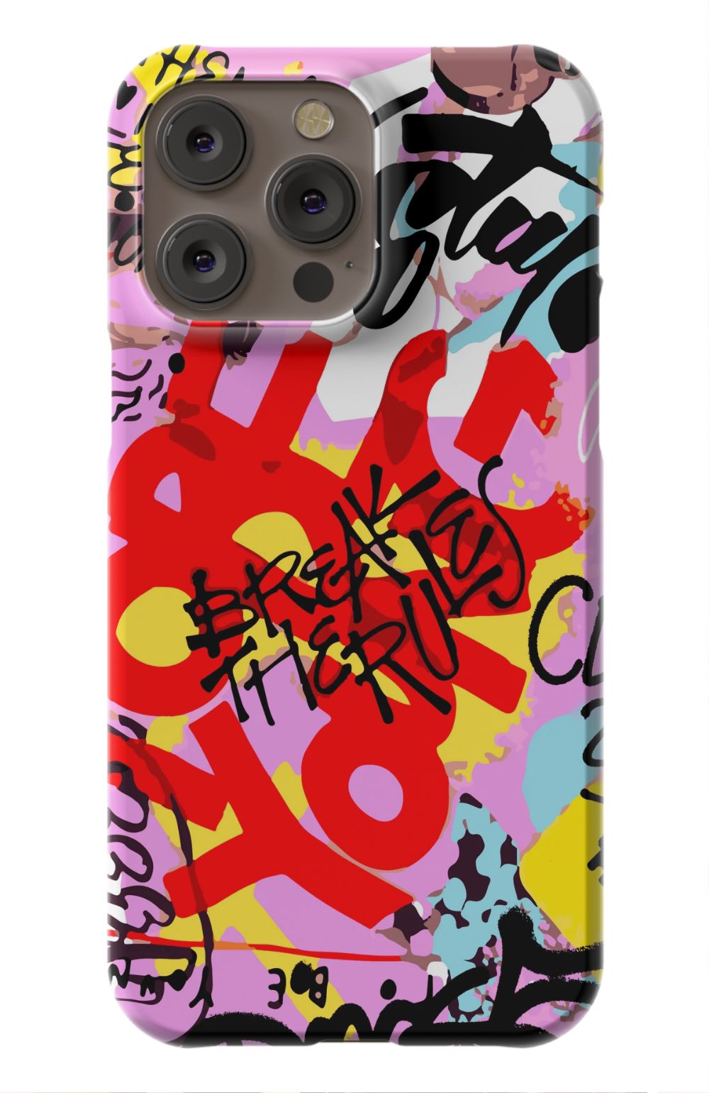 Break The Rules Graffiti Phone Case - B7Cases