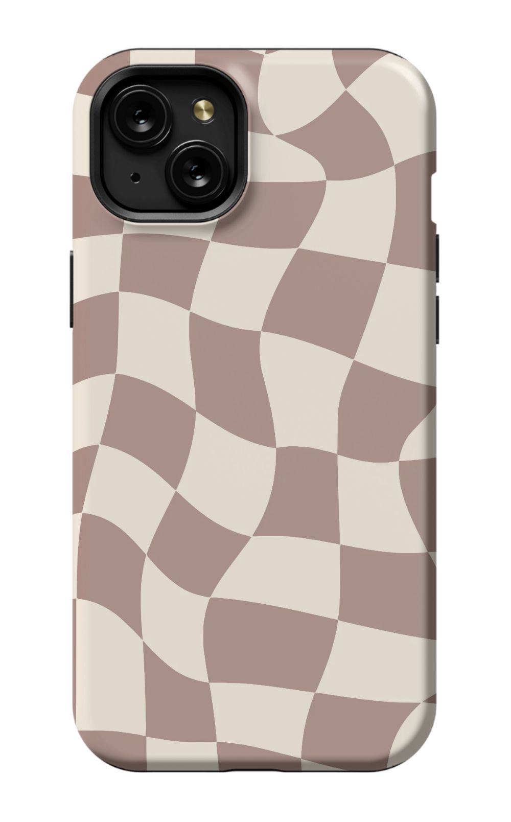 Light Brown Checkered Phone Case - B7Cases