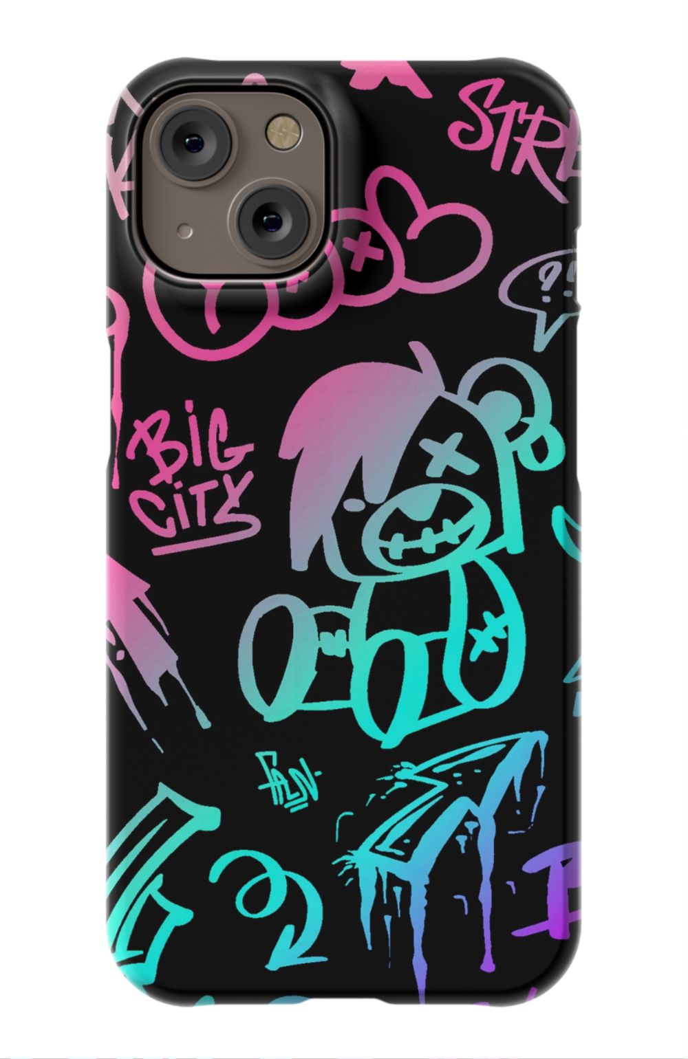Neon Stickers Graffiti Phone Case - B7Cases