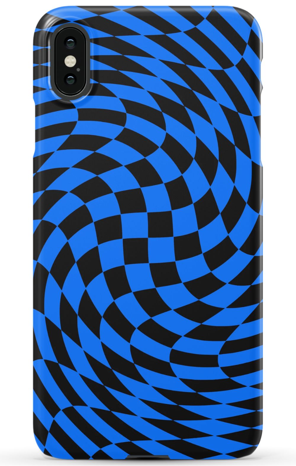Twisted Blue Checkered Phone Case - B7Cases
