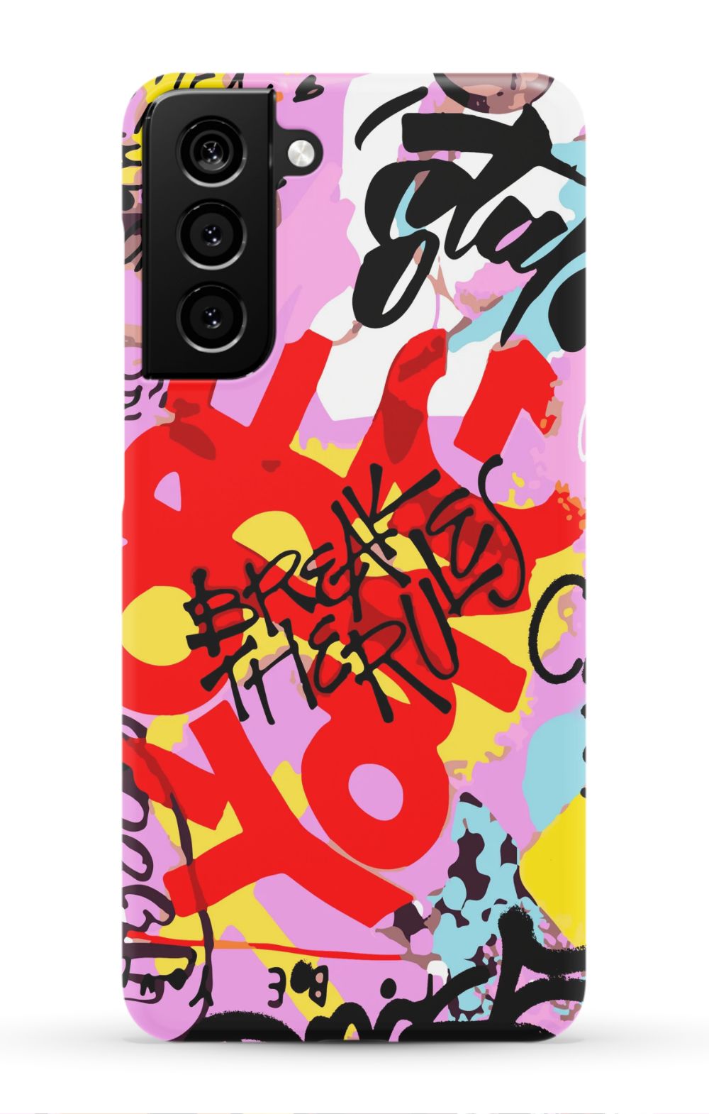 Break The Rules Graffiti Phone Case - B7Cases