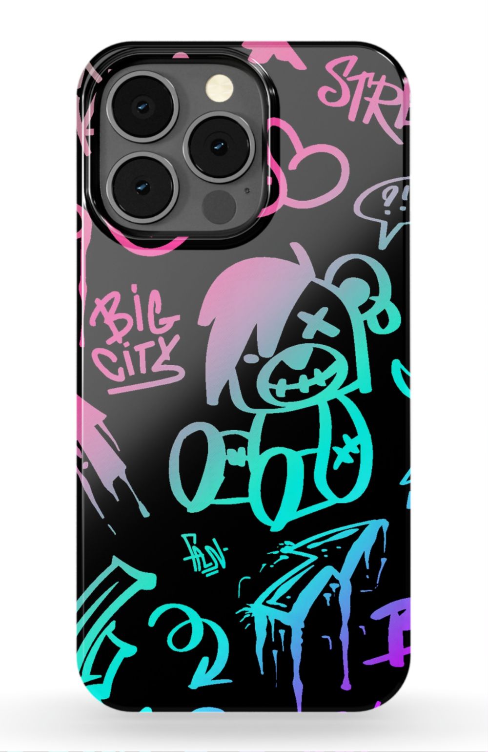 Neon Stickers Graffiti Phone Case - B7Cases