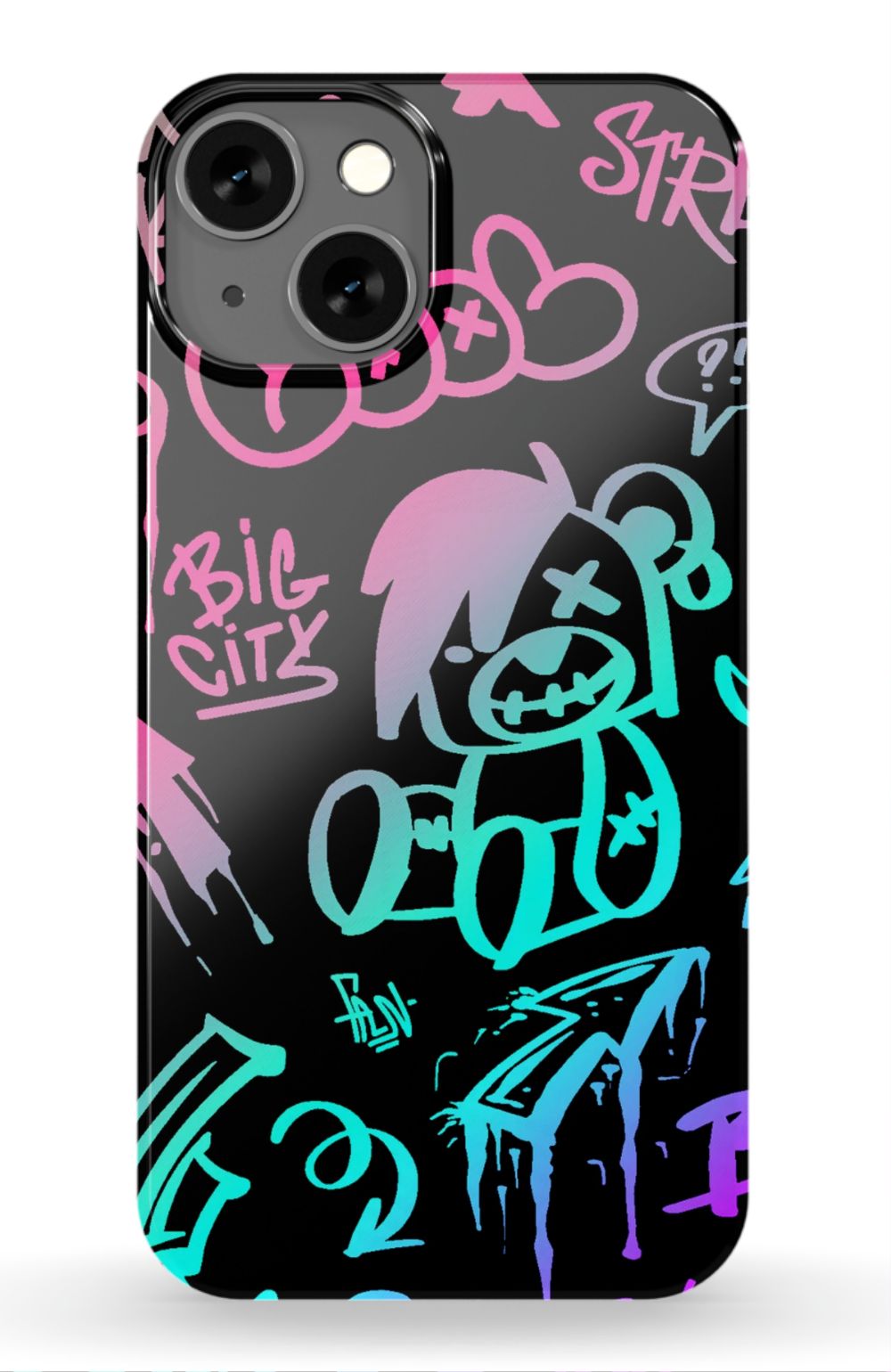 Neon Stickers Graffiti Phone Case - B7Cases