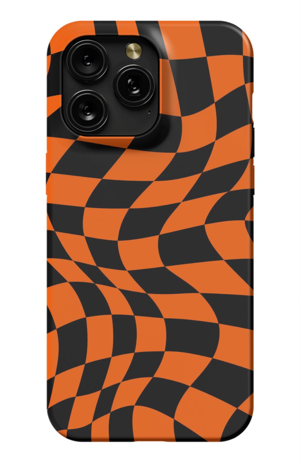 Orange Black Checkered Phone Case - B7Cases