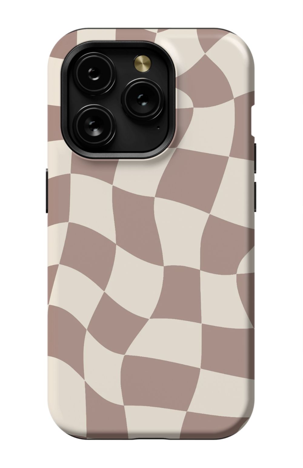 Light Brown Checkered Phone Case - B7Cases