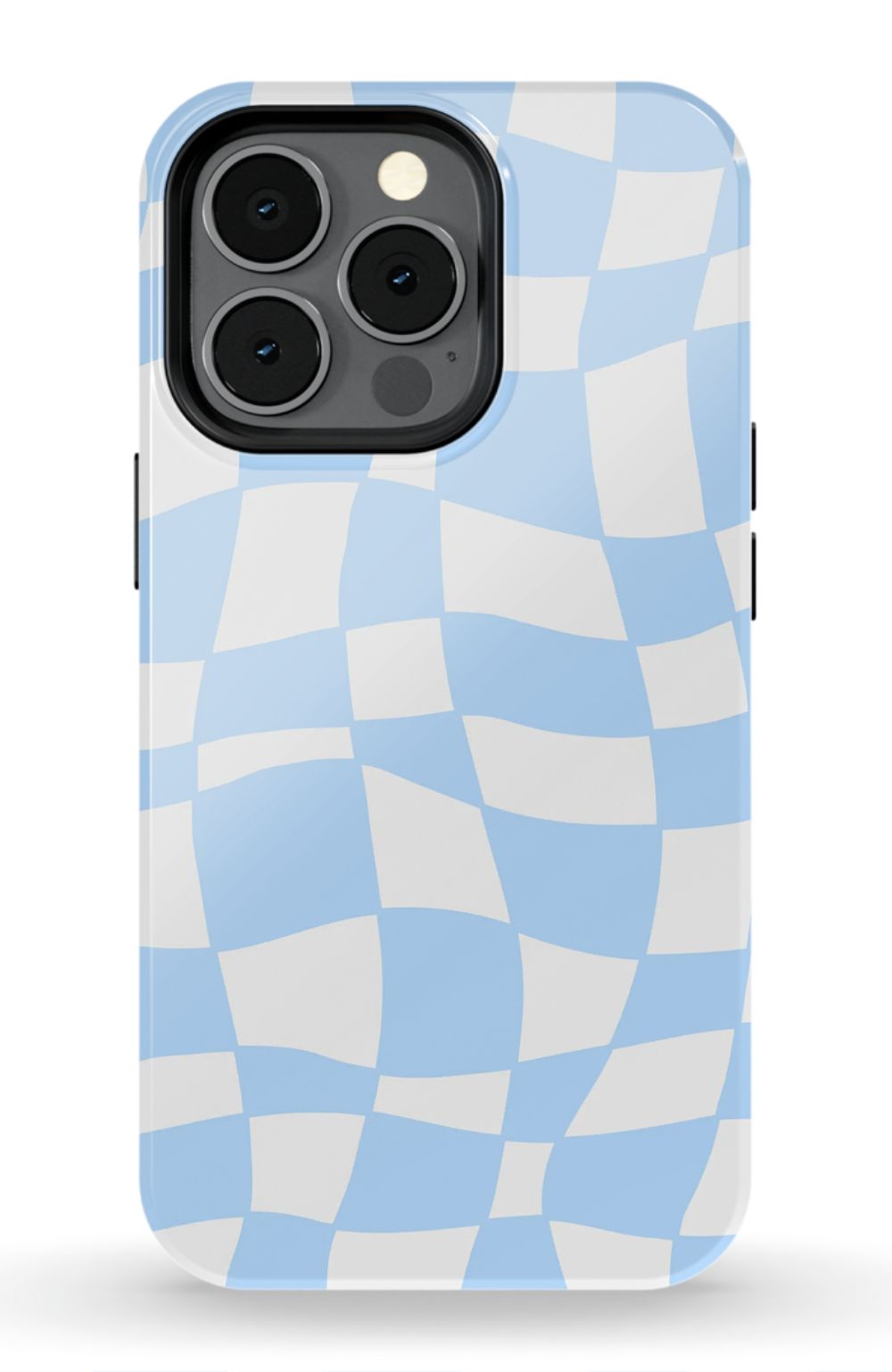 Light Blue Checkered Phone Case - B7Cases