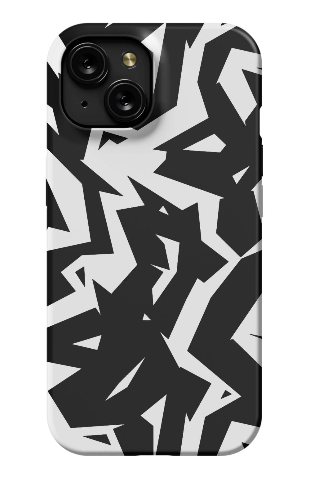 Black White Fragments Phone Case - B7Cases