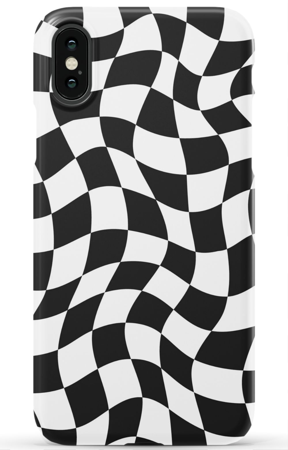 Black White Checkered Phone Case - B7Cases