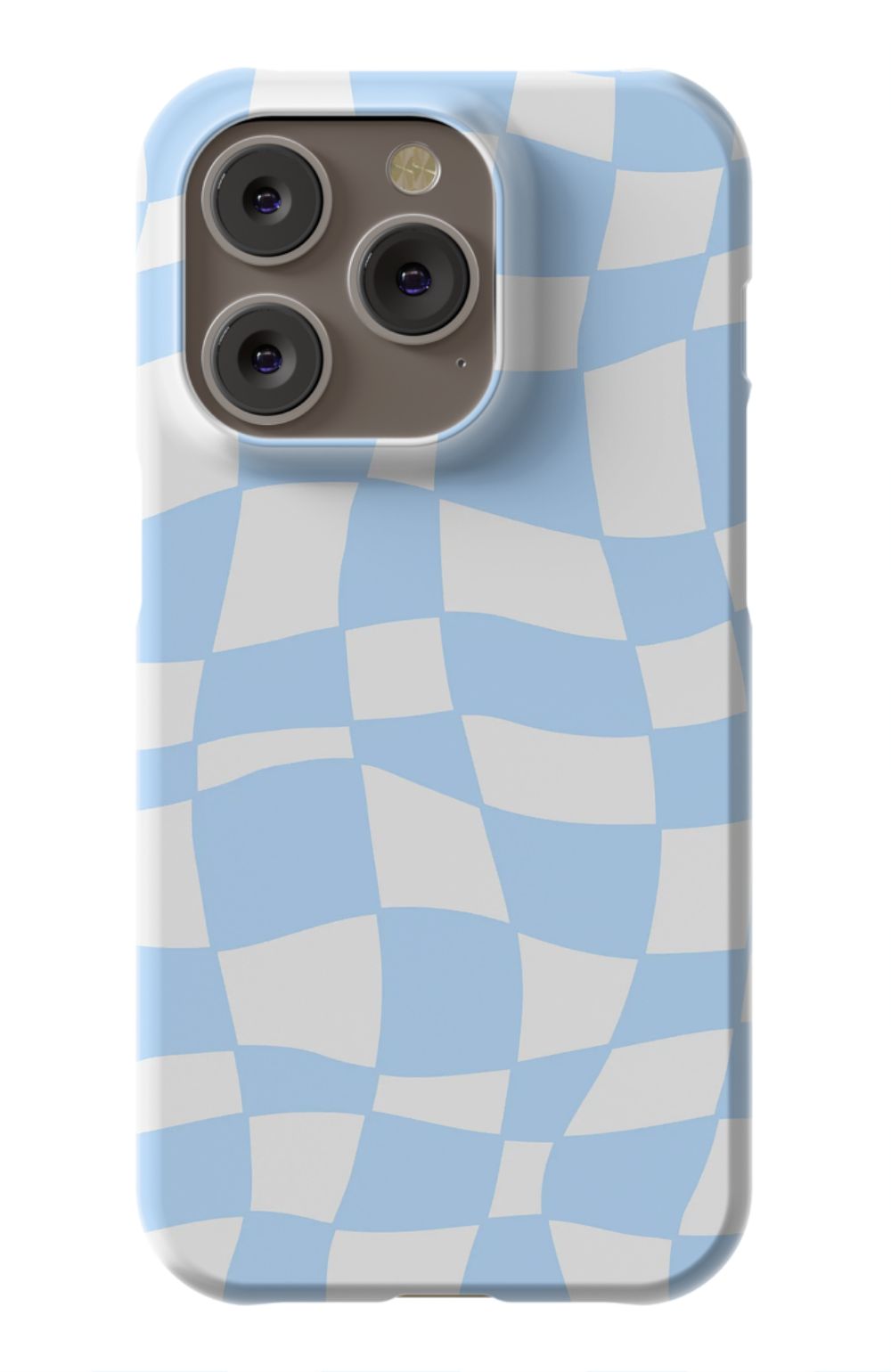 Light Blue Checkered Phone Case - B7Cases