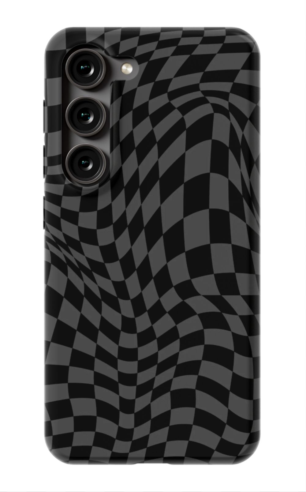 Gray Distorted Checkered Phone Case - B7Cases