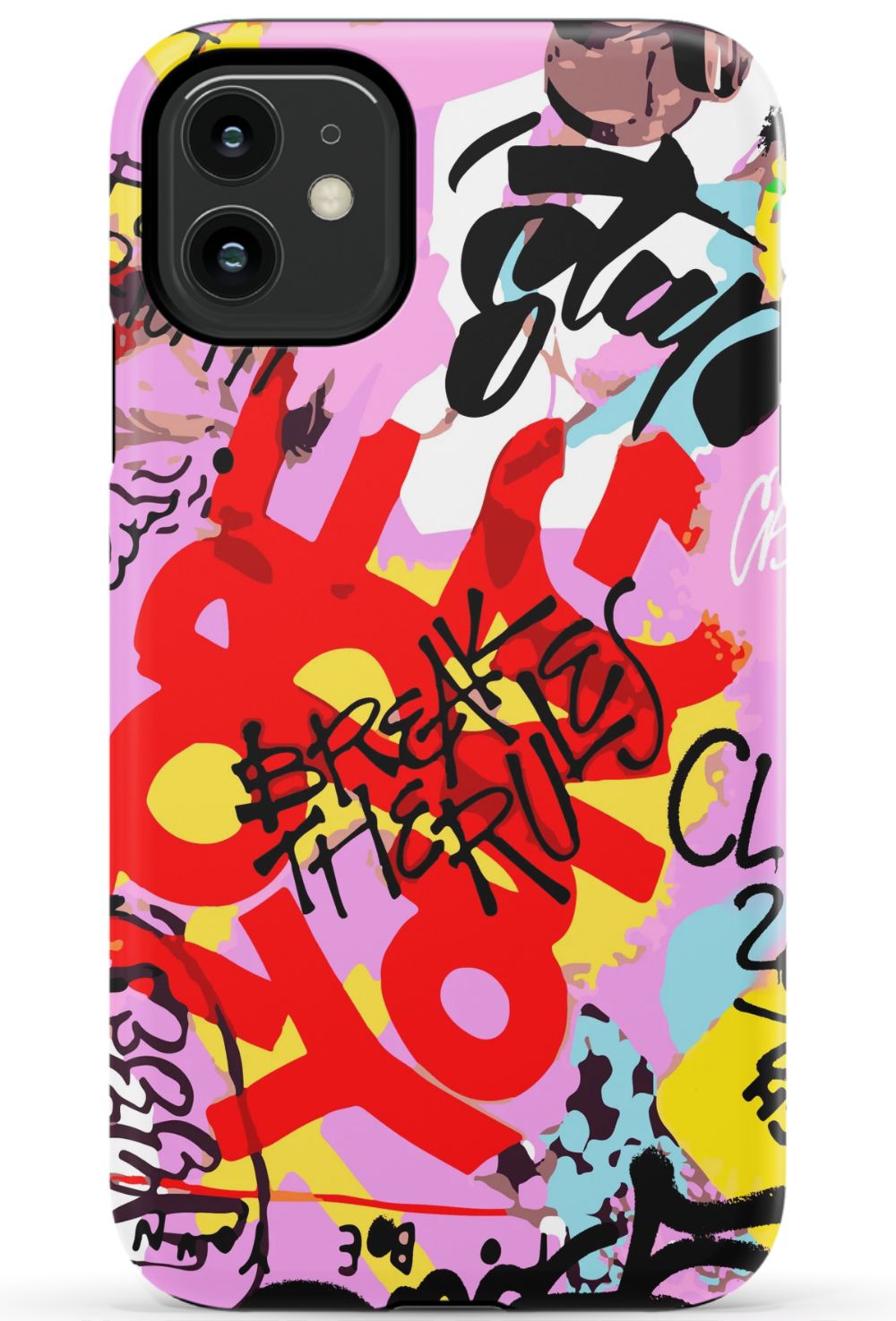 Break The Rules Graffiti Phone Case - B7Cases