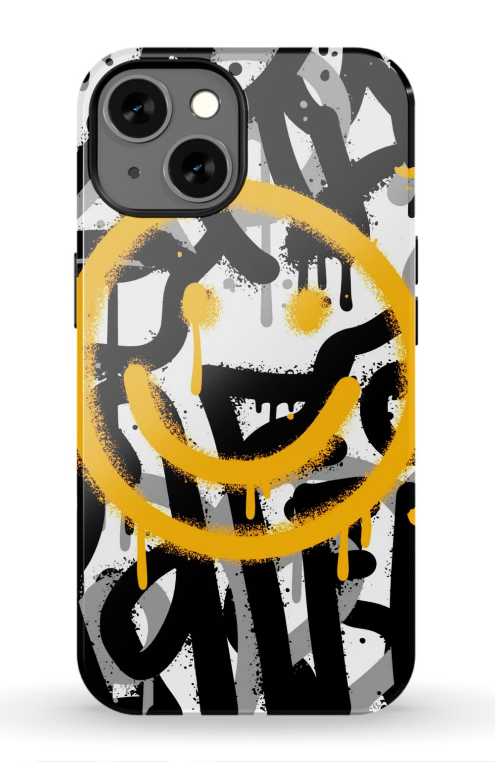 Sprayed Smiley Graffiti Phone Case - B7Cases