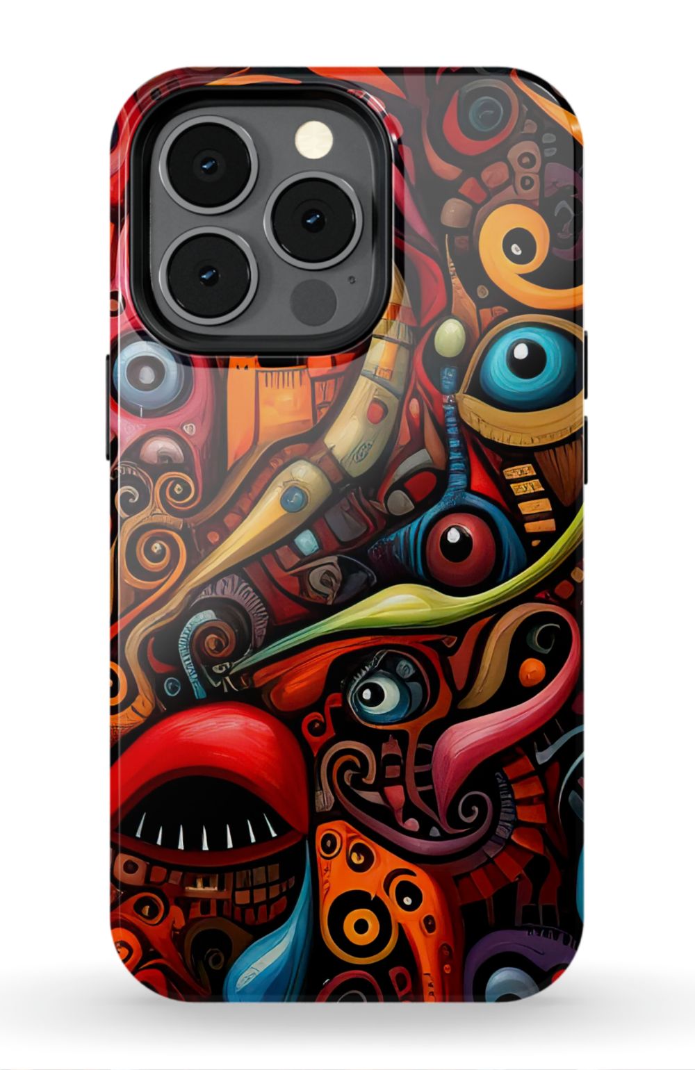Psychedelic Eyes Graffiti Phone Case - B7Cases