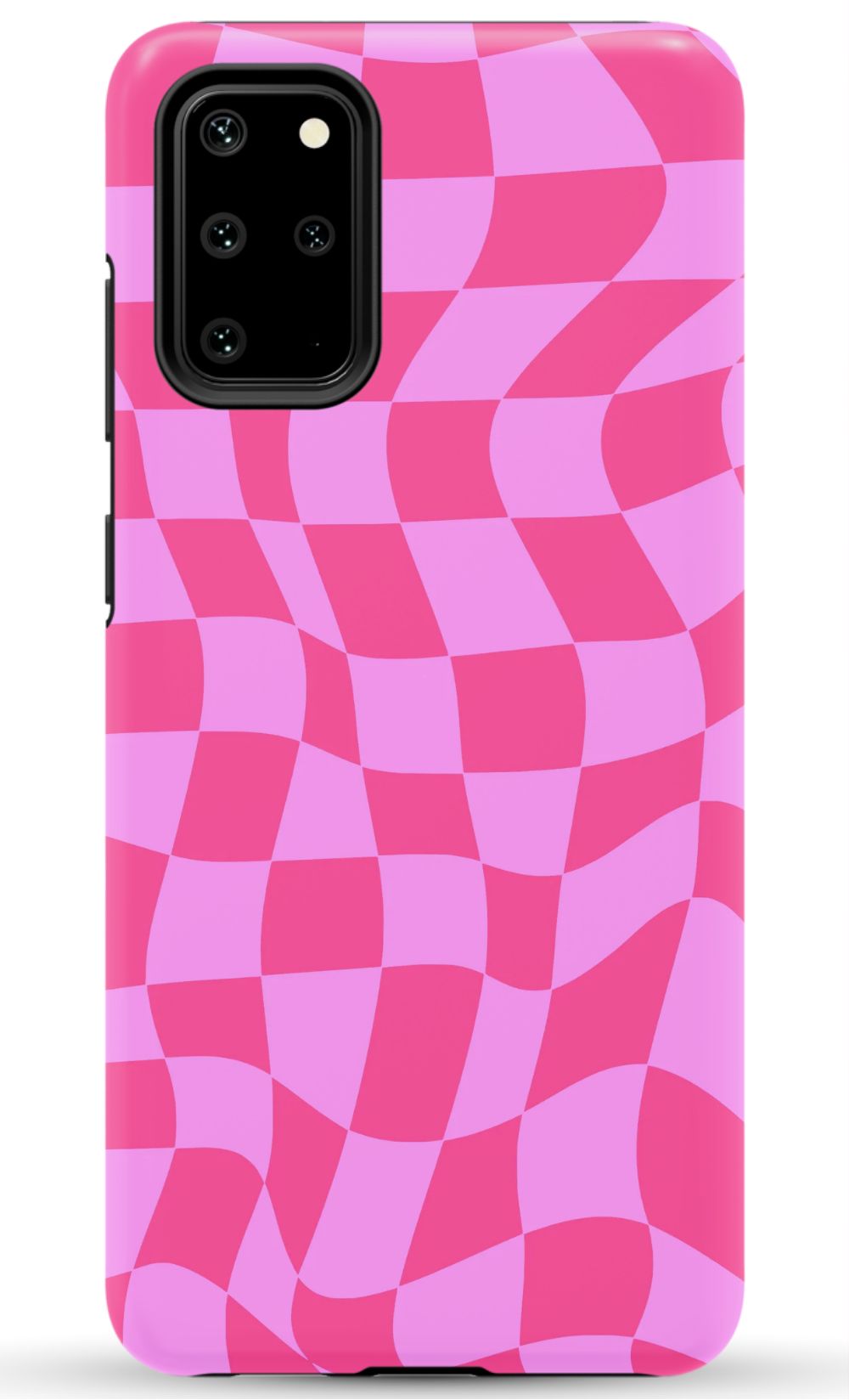 Pink Distorted Checkered Phone Case - B7Cases