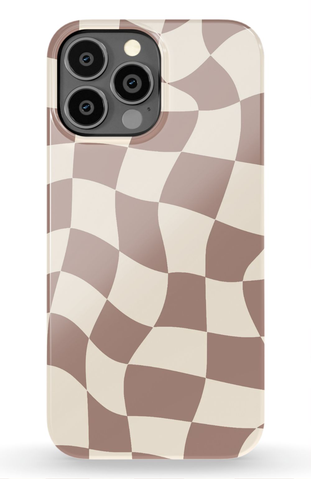 Light Brown Checkered Phone Case - B7Cases