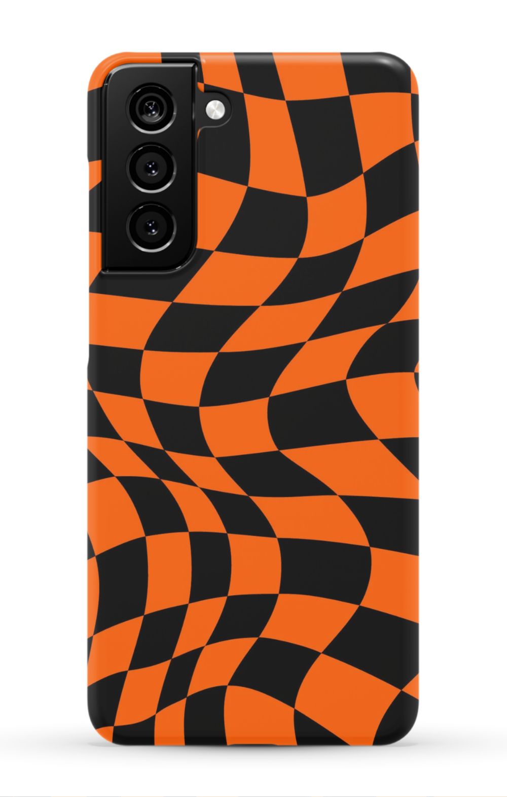 Orange Black Checkered Phone Case - B7Cases