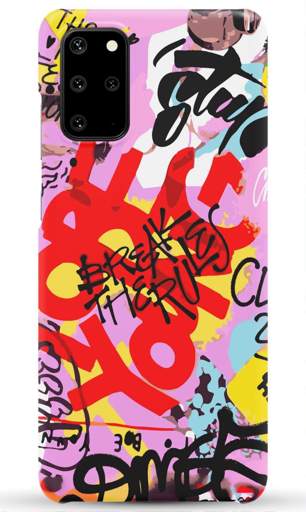 Break The Rules Graffiti Phone Case - B7Cases