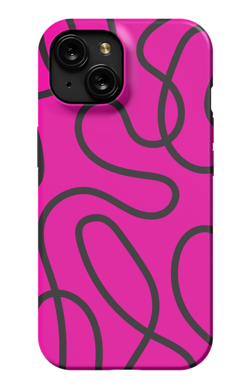 Pink Abstract Squiggles Phone Case - B7Cases