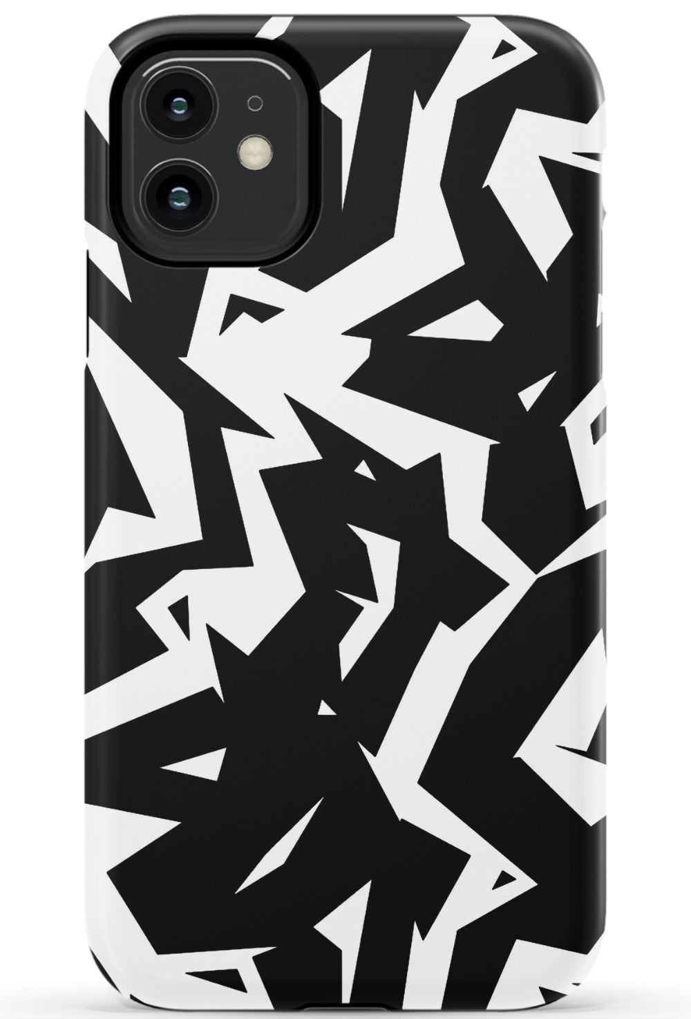 Black White Fragments Phone Case - B7Cases