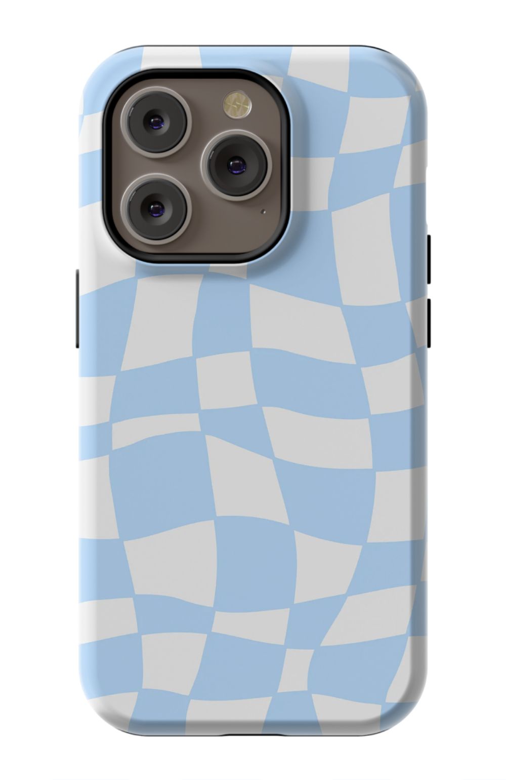 Light Blue Checkered Phone Case - B7Cases