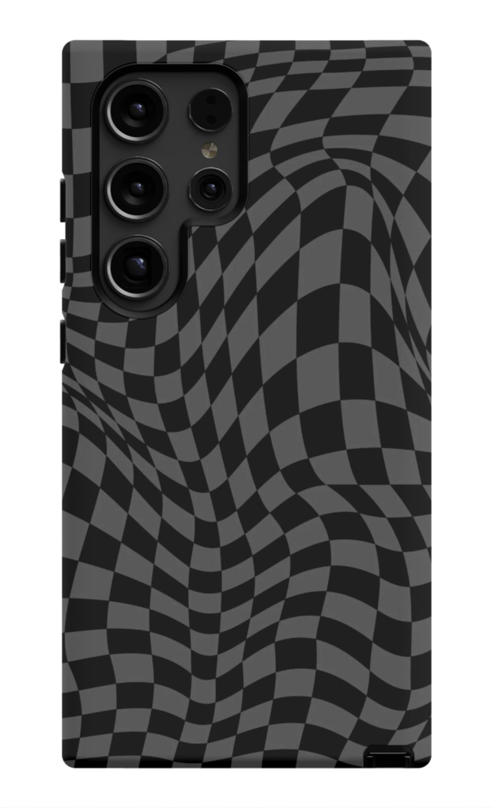 Gray Distorted Checkered Phone Case - B7Cases